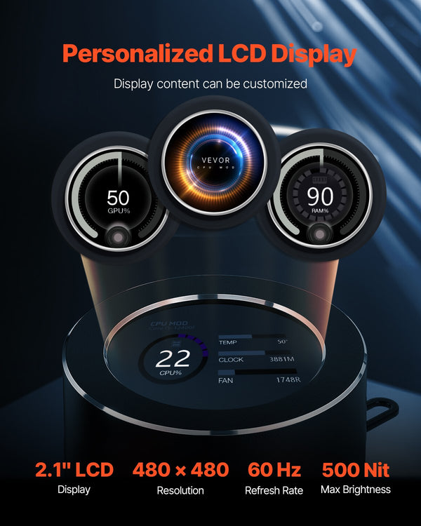 AIO CPU Liquid Cooler, 3 x 120mm PWM Fans